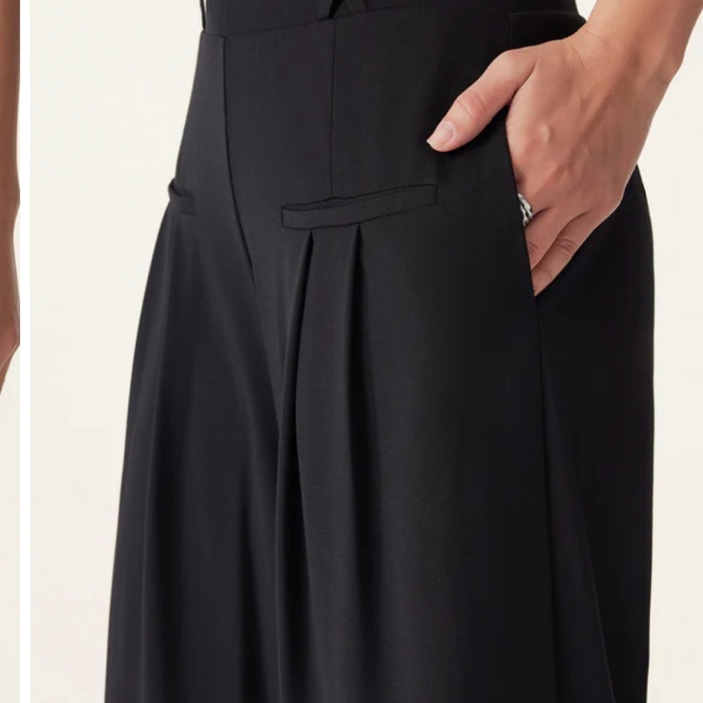 NWT OGL Black Wide-Leg Tailored Pants - Picture 2 of 11